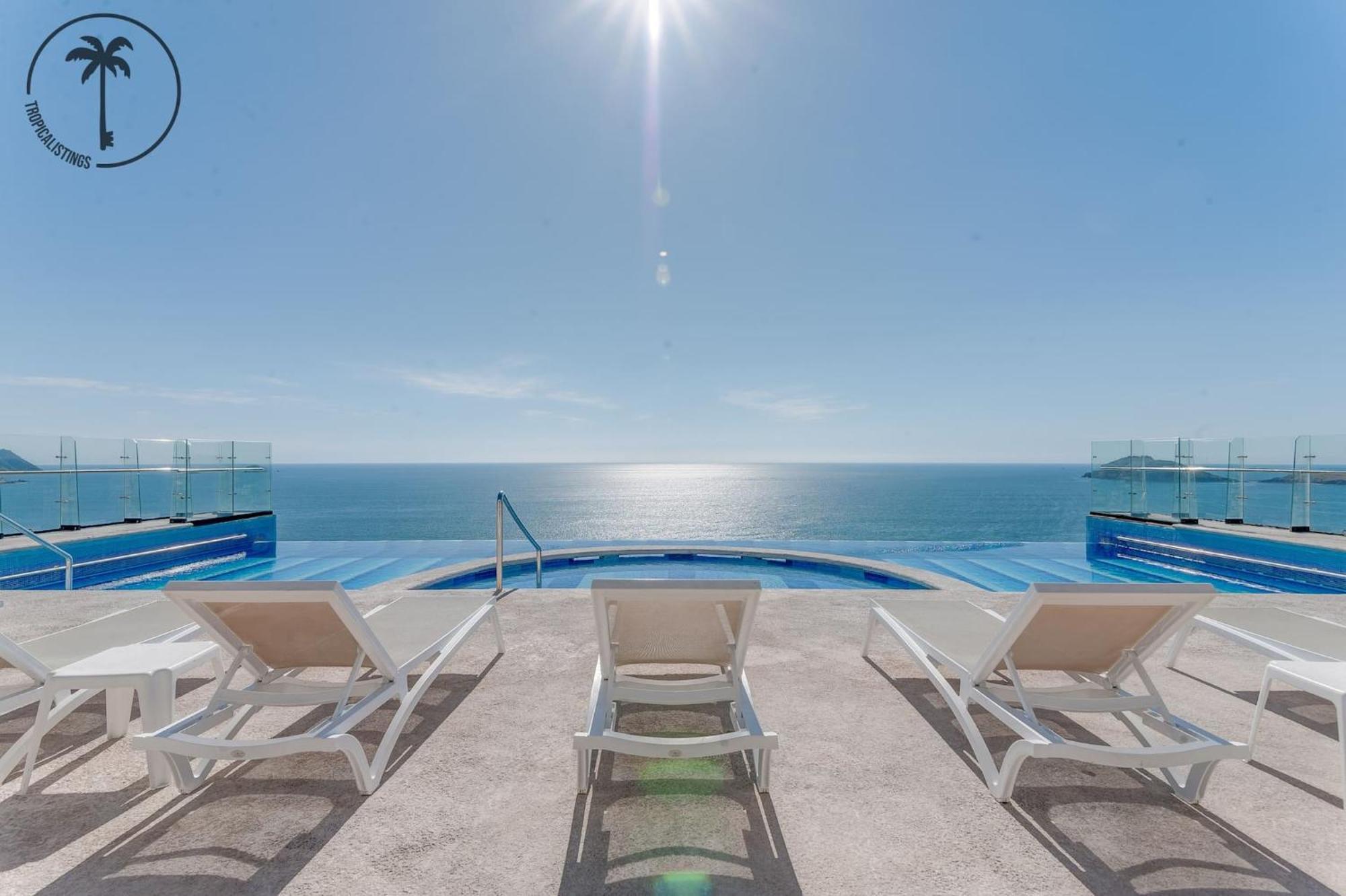 Terraza Con Vista Al Mar, Bbq Y Piscina Apartment Mazatlán Exterior foto