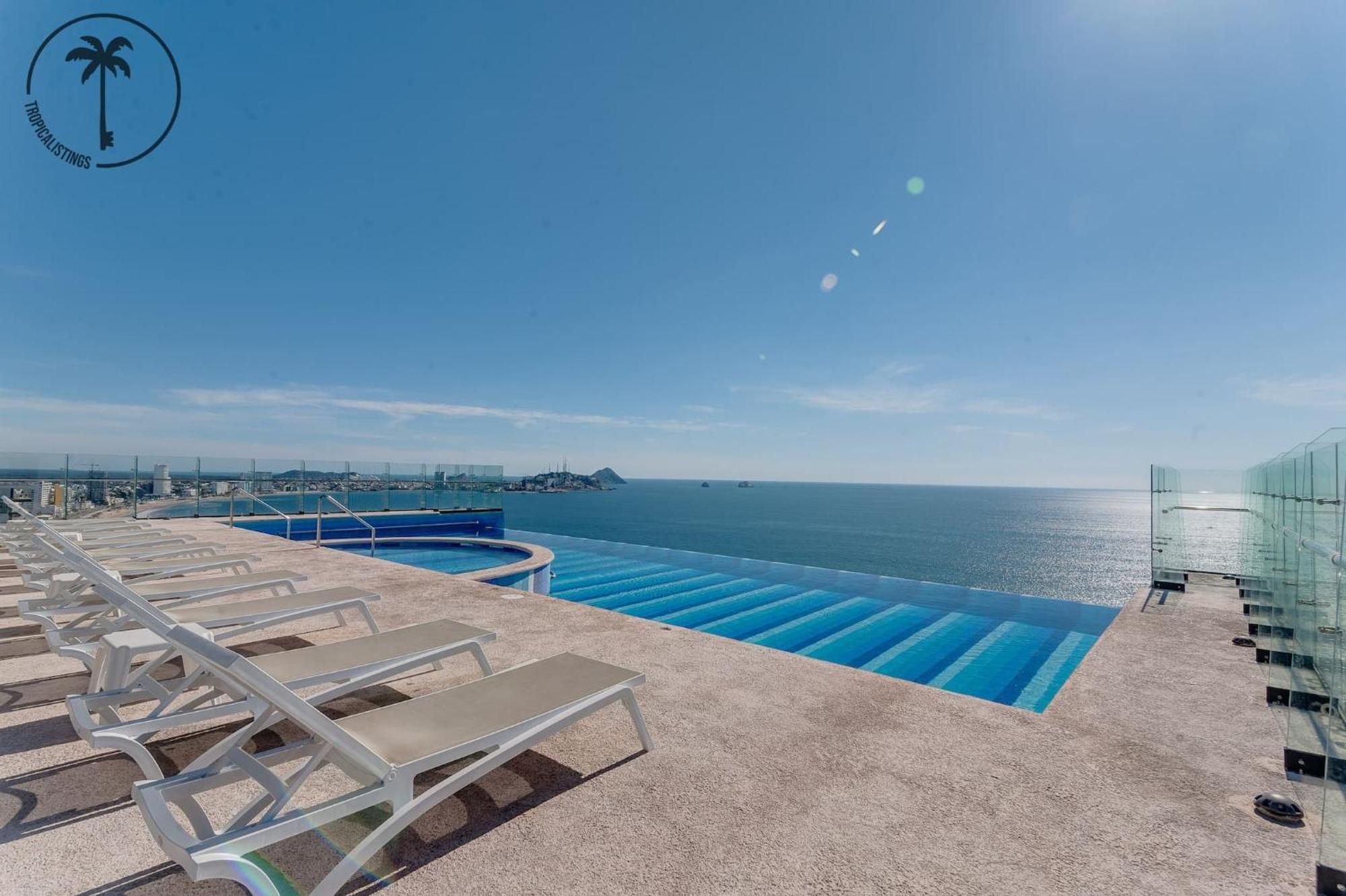 Terraza Con Vista Al Mar, Bbq Y Piscina Apartment Mazatlán Exterior foto